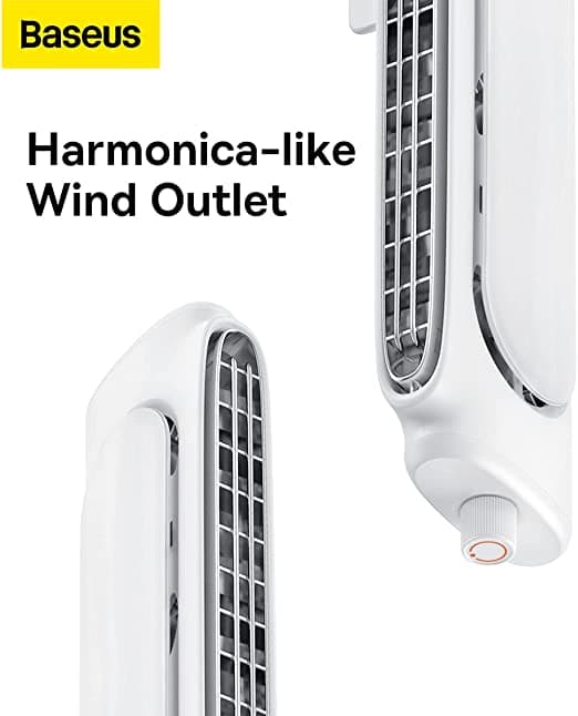 مروحة صغيرة للمكتب Baseus Refreshing Monitor Clip-On & Stand-Up Desk Fan