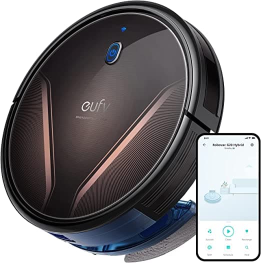 Eufy RoboVac G20 Hybrid 2-In-1 Vacuum & Mop - Black