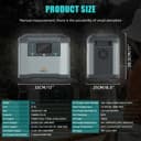 بطارية متنقلة للرحلات 1500W توبيز Toby's Portable Power Station TBS-273A