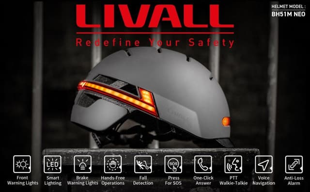 Livall BH51M NEO Helmet With Brake Warning