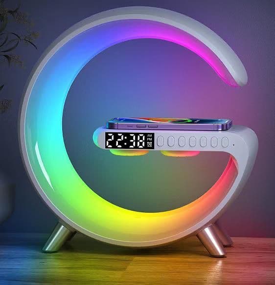N69 Multifunction Alarm clock BT 5.0 Speakers LED Night lamp