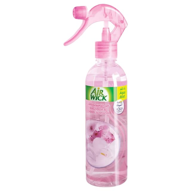 بخاخ إير ويك معطر جو رذاذ الماء برائحة المغنوليةوالكرز 345 مل Air Wick Aqua Mist Magnolia & Cherry 345ml