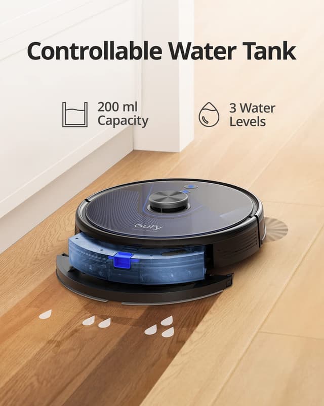 مكنسة يوفي روبوت التنظيف مع صندوق للغبار Eufy Clean L35 Hybrid + Robot Vacuum