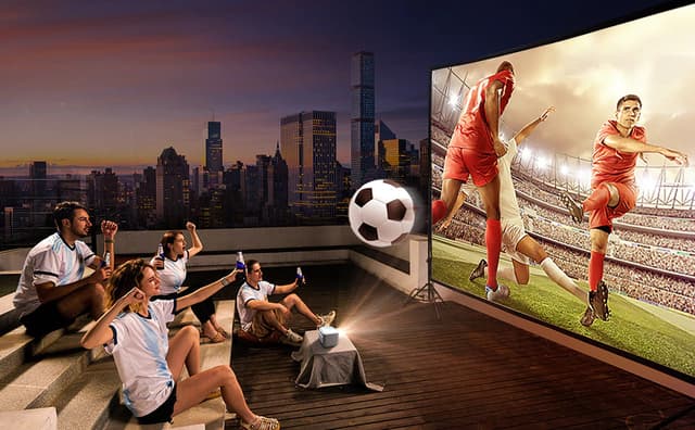 بروجكتر باينتك محمول بالبطارية Byintek Smart Projector 3D UFO R20 Pro