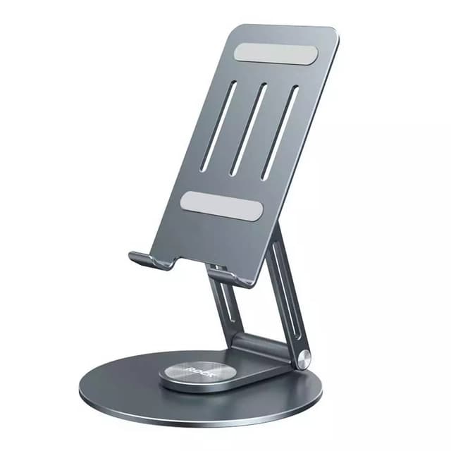 ستاند جوال مكتبي قابل للطي والدوران 360 درجة Rock Metal Rotating Foldable Desktop Holder
