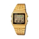 ساعة كاسيو رقمية للجنسين معدن ذهبي ذهبي CASIO Vintage Digital Unisex Watch A500WGA-1DF