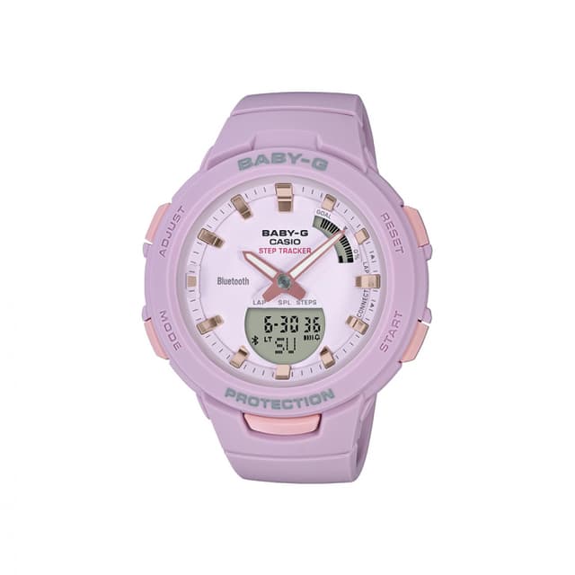 ساعة كاسيو بيبي جي جي سكواد نسائية Casio BABY-G G-SQUAD Women Watch BSA-B100-4A2DR