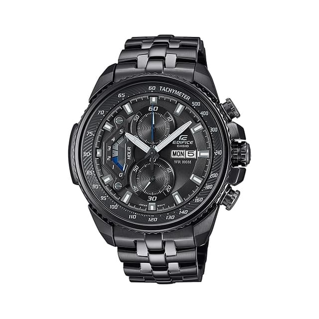 ساعة كاسيو اديفيس ستاندرد كرونوجراف معدن أسود Casio EDIFICE STANDARD CHRONOGRAPH Men Watch EF-558DC-1AVUDF