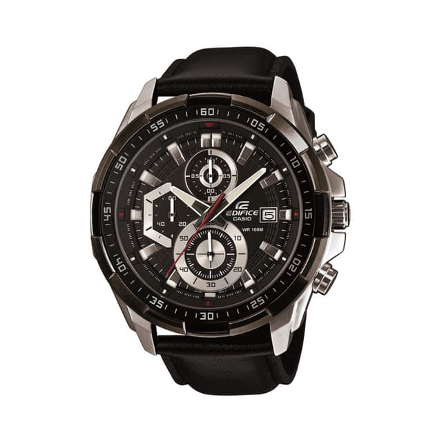 ساعة كاسيو اديفيس ستاندرد كرونوجراف جلد Casio EDIFICE STANDARD CHRONOGRAPH Men Watch EFR-539L-1AVUDF