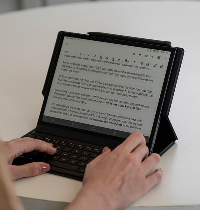 كفر تابلت مع كيبورد لتابلت تاب الترا بوكس Onyx Boox Keyboard Case Cover for Tab Ultra - 471107