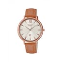 ساعة كاسيو شين نسائية أنالوغ جلد عسلي Casio SHEEN Women Analog Watch SHE-4534PGL-7AUDF