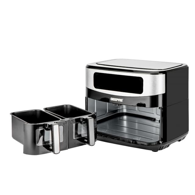 قلاية هوائية مزدوجة جيباس 9 لتر Geepas 9L Dual Basket Digital Air Fryer