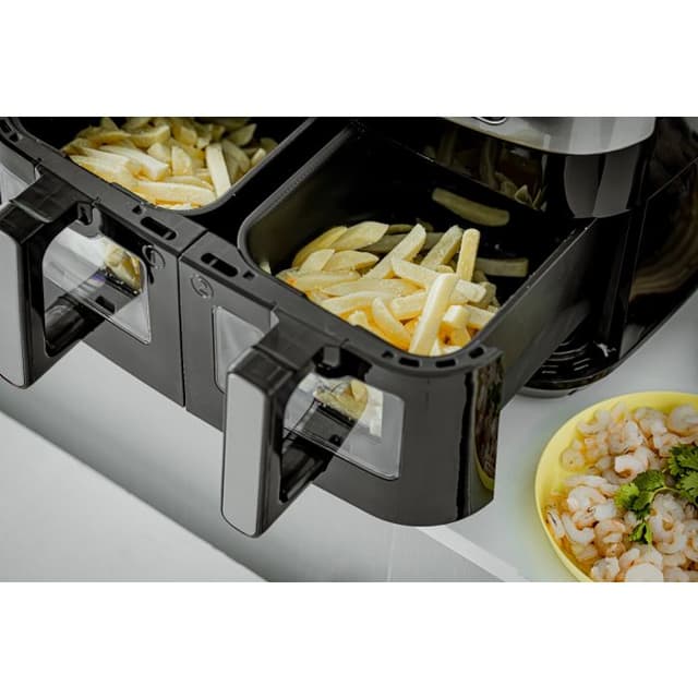 قلاية هوائية مزدوجة جيباس 9 لتر Geepas 9L Dual Basket Digital Air Fryer