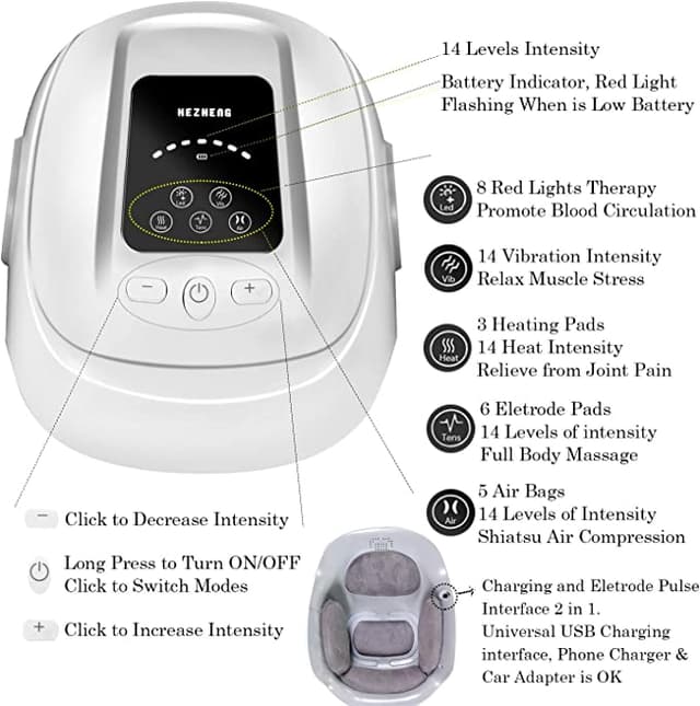 Cordless Compression Knee Massager