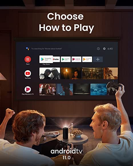 بروجكتر نيبولا 3 ليزر صغير للجوال 120 بوصة Anker Nebula Capsule 3 Laser 1080p Mini Projector