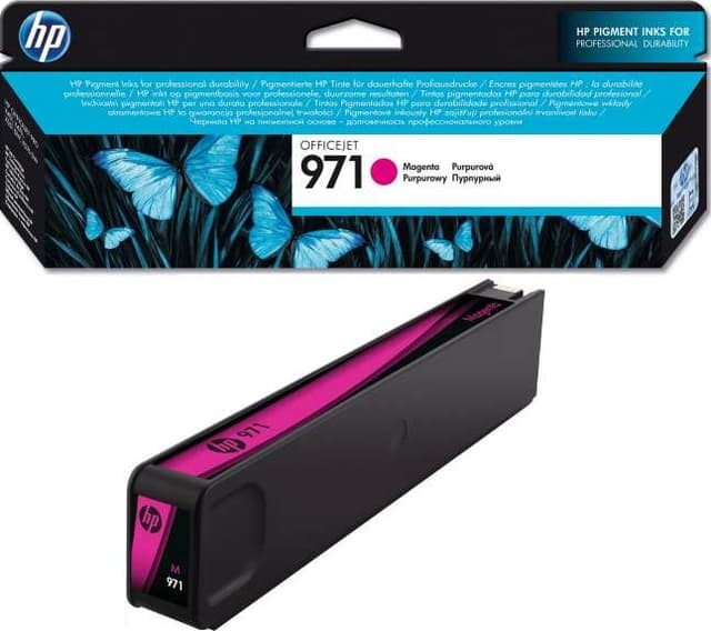 خرطوشة حبر طابعة أصلي أرجواني اتش بي HP 971 Magenta Original Ink Cartridge | CN623AE