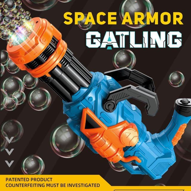 Space Armor Bazooka Bubble Gun Toy for Children