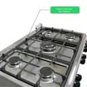 Nobel Gas Cooker Stainless Steel 90x60cm 5 Gas Burners Turkey