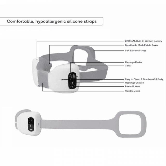 جهاز مساج للرقبة والكتف مع خاصية التسخين 2200 مللي أمبير Portable Rechargeable Neck and Shoulder Massager With Heat