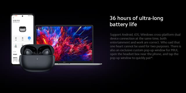 سماعة بلوتوث شاومي ريدمي بودز 4 برو Xiaomi Redmi Buds 4 Pro Earphones