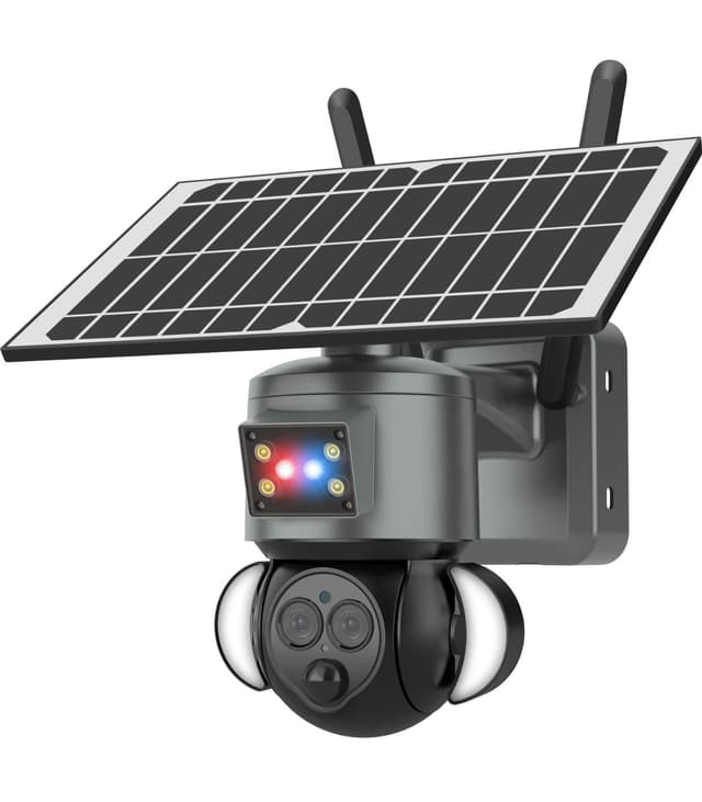 كاميرا مراقبة خارجية بالطاقة الشمسية 360 درجة Wireless PTZ Solar Security Camera 4G