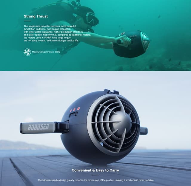 RoboSea Warp 10 Underwater Scooter 3 Gears