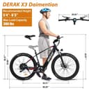 دراجة كهربائية هوائية رياضية ديراك بايك اكس 3 1000 واط DerakBikes X3 29" Electric Bicycle