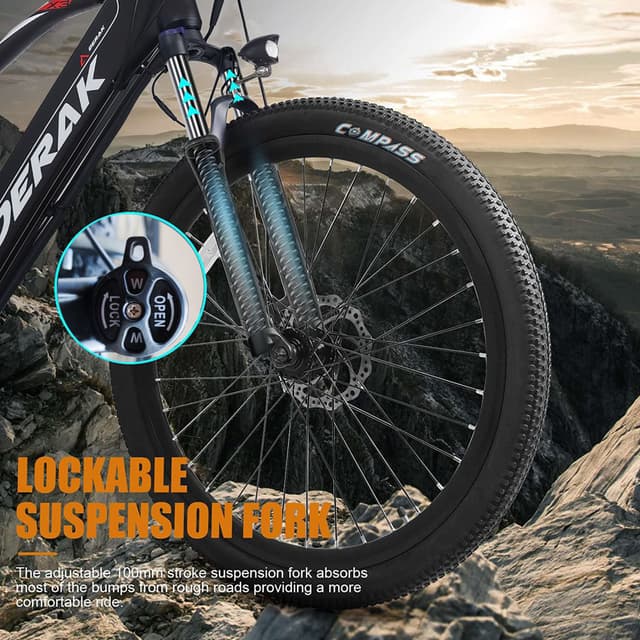 دراجة كهربائية هوائية رياضية ديراك بايك اكس 3 1000 واط DerakBikes X3 29" Electric Bicycle