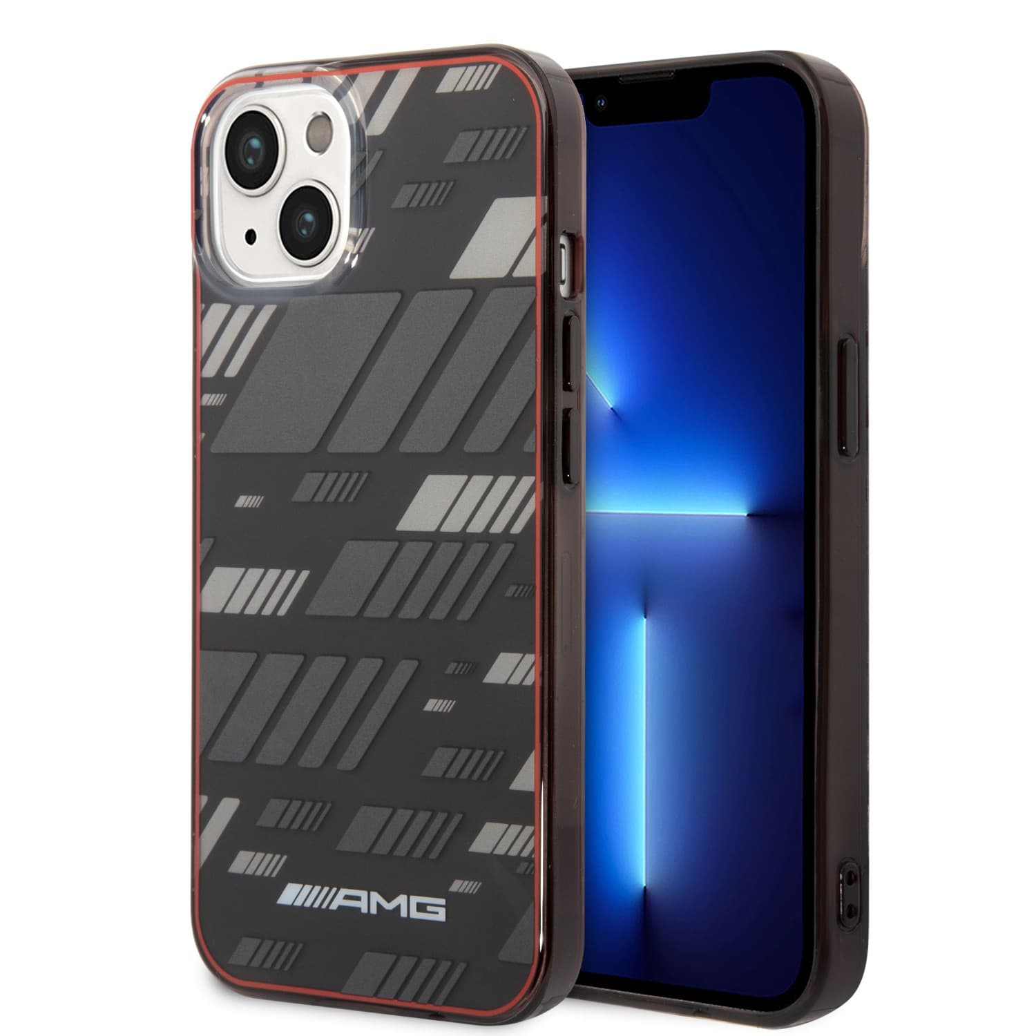 كفر ايفون 14 بلس زهر جيس Guess PC/TPU 4G PU Case With Metal Camera Outline & Buttons For iPhone 14 Plus Pink