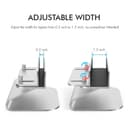 AhaStyle Adjustable Aluminium Vertical Laptop Stand - Silver [ ST07_SL ]