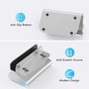 AhaStyle Adjustable Aluminium Vertical Laptop Stand - Silver [ ST07_SL ]