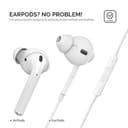 غطاء سماعات أذن ايربودز اهاستايل مقاس كبير عدد 3 أبيض AhaStyle Silicone Cover for Airpods