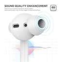 غطاء سماعات أذن ايربودز اهاستايل مقاس كبير عدد 3 أبيض AhaStyle Silicone Cover for Airpods