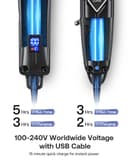 Glaker K11S+I11 Hair Clipper Set High Performance Pro Clipper Kit Cordless