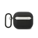 جراب سماعات ابل ايربودز 3 جلد من مرسيدس اي ام جي أسود AMG Leather Case For Airpods 3