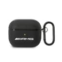جراب سماعات ابل ايربودز 3 جلد من مرسيدس اي ام جي أسود AMG Leather Case For Airpods 3