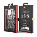 Ferrari Gradient PC/TPU Case With Allover Scuderia & Dyed Bumper For iPhone 14 Plus - Black [ FEHCP14MEAOK ]