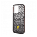 Ferrari Gradient PC/TPU Case With Allover Scuderia & Dyed Bumper For iPhone 14 Plus - Black [ FEHCP14MEAOK ]