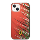Ferrari PC/TPU Case With Double Layer Grass Print For iPhone 14 - Red [ FEHCP14SYPER ]
