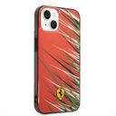 Ferrari PC/TPU Case With Double Layer Grass Print For iPhone 14 - Red [ FEHCP14SYPER ]