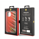 Ferrari PC/TPU Case With Double Layer Grass Print For iPhone 14 - Red [ FEHCP14SYPER ]