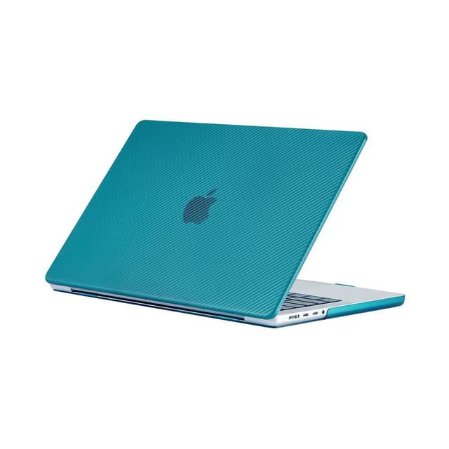 Green Lion Green Carbon Fiber Grain Ultra-Slim Hard Shell Case for Macbook Pro 13" 2020 - Cyan [ GNCFM13P20CYN ]