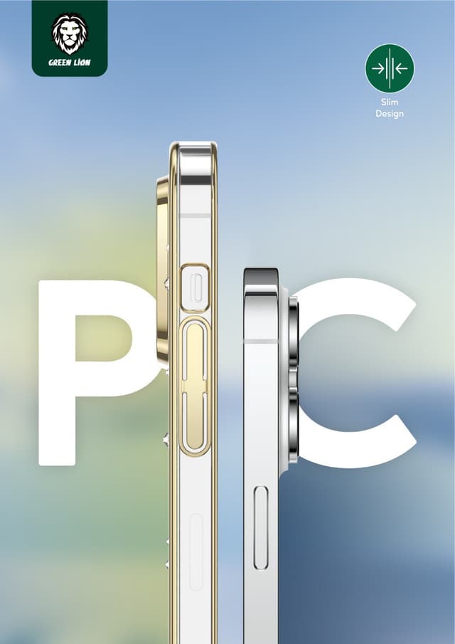 Green Lion Nature 2 Butterfly Case for iPhone 14 Pro ( 6.1" ) - Gold [ GNN2BT14PGD ]