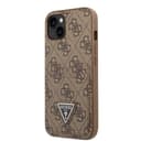 Guess 4G Double Card Triangle Hard Case for iPhone 14 Plus (6.7") - Brown [ GUHCP14MP4TPW ]
