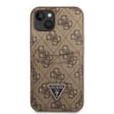 Guess 4G Double Card Triangle Hard Case for iPhone 14 Plus (6.7") - Brown [ GUHCP14MP4TPW ]