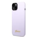 Guess Silicone PC Camera Script Logo Hard Case for iPhone 14 (6.1") - Purple [ GUHCP14SSLSMU ]