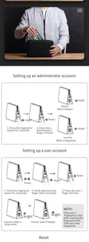 Leather Fingerprint Bag for Men