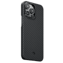 Pitaka MagEZ Case 2 for iPhone 14 Pro Max ( 6.7" ) - Black/Grey Twill [ KI1401PMA ]