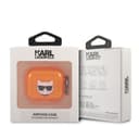 Karl Lagerfeld TPU Choupette Fluo Case for Apple Airpods 3 - Orange [ KLA3UCHFO ]