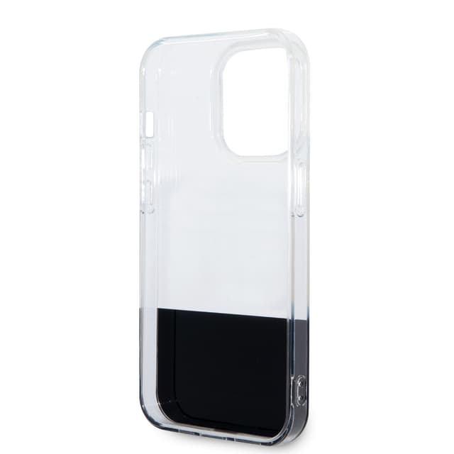 جراب ايفون 14 برو شفاف بشعار نجمة من مرسيدس بنز Mercedes-Benz Aluminium Case With Star Pattern For iPhone 14 Pro - Transparent